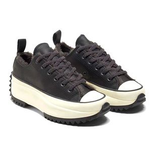 Brand new never worn leather Converse Run Star Hike Low